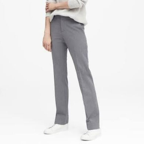 Banana Republic Logan Trouser-Fit Heathered Pants 6 Long - Picture 1 of 7